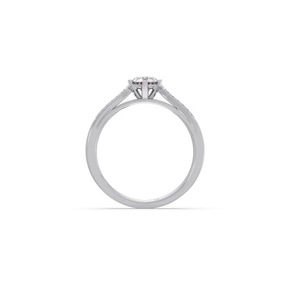 Round Solitaire Vintage Engagement Ring