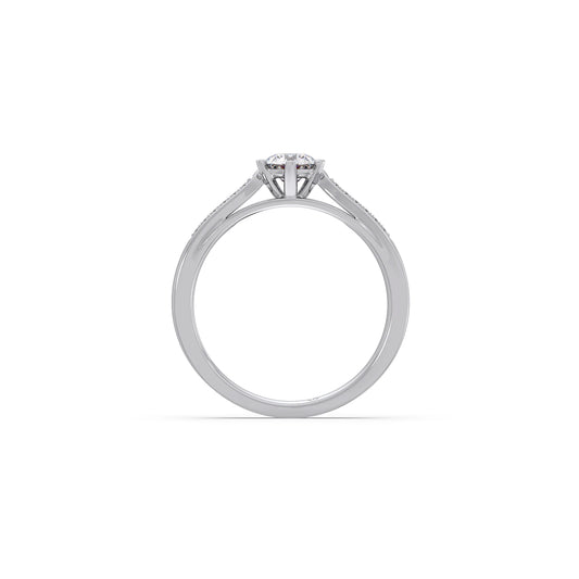 Round Solitaire Vintage Engagement Ring