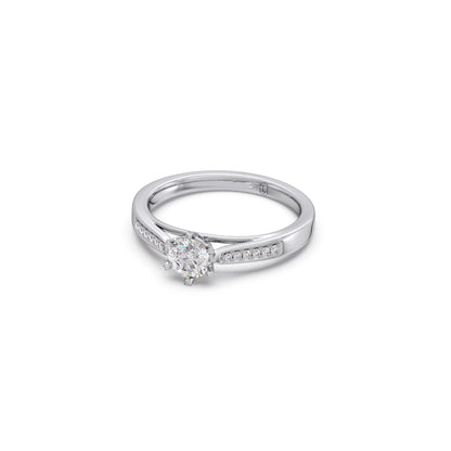 Round Solitaire Vintage Engagement Ring