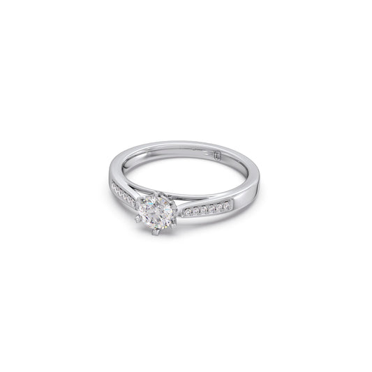 Round Solitaire Vintage Engagement Ring
