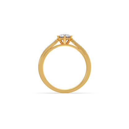 Round Solitaire Vintage Engagement Ring