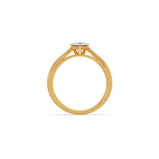 Round Solitaire Vintage Engagement Ring