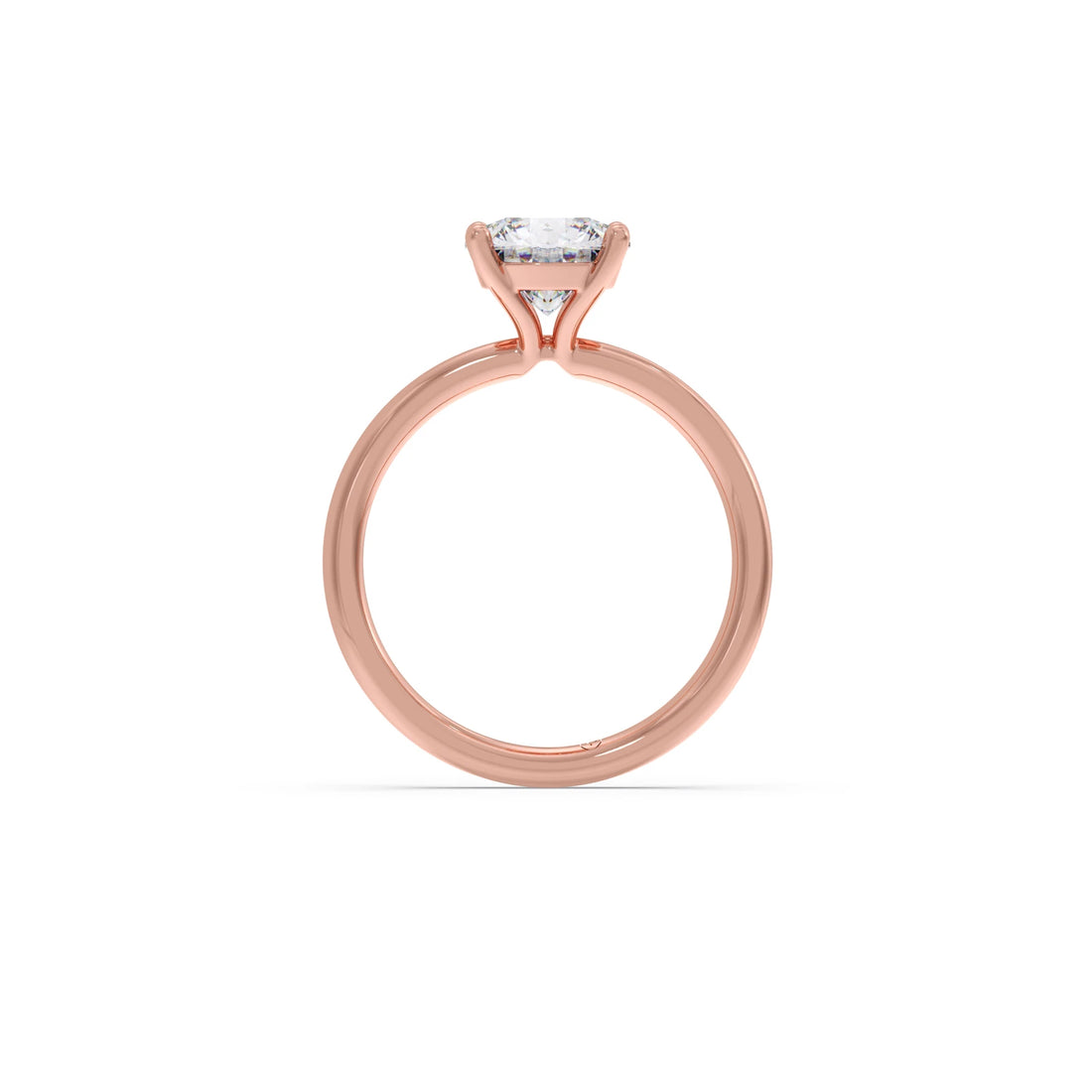 Round Petite Solitaire Engagement Ring