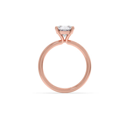 Round Petite Solitaire Engagement Ring