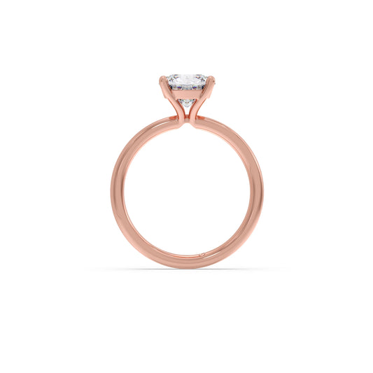Round Petite Solitaire Engagement Ring
