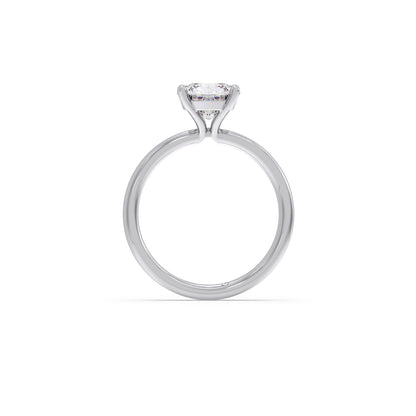 Round Petite Solitaire Engagement Ring