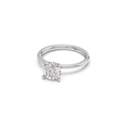 Round Petite Solitaire Engagement Ring