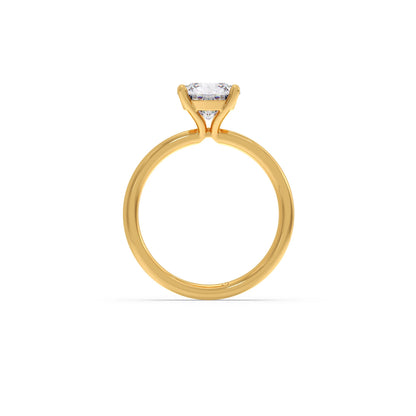 Round Petite Solitaire Engagement Ring
