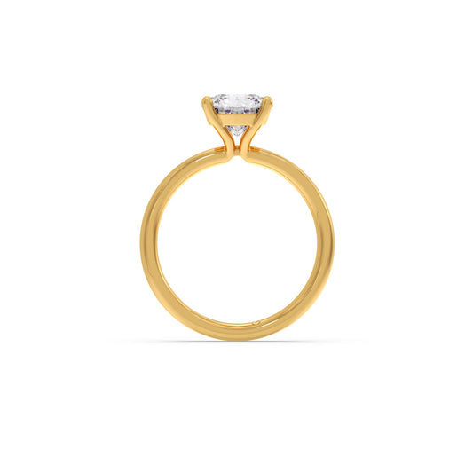 Round Petite Solitaire Engagement Ring