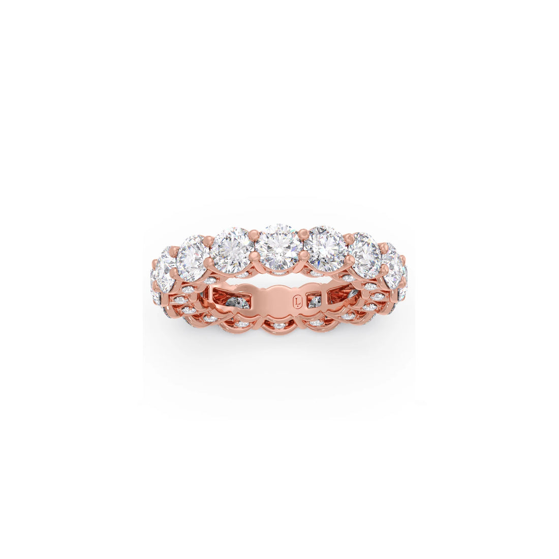 Round Prong Wedding Eternity Band