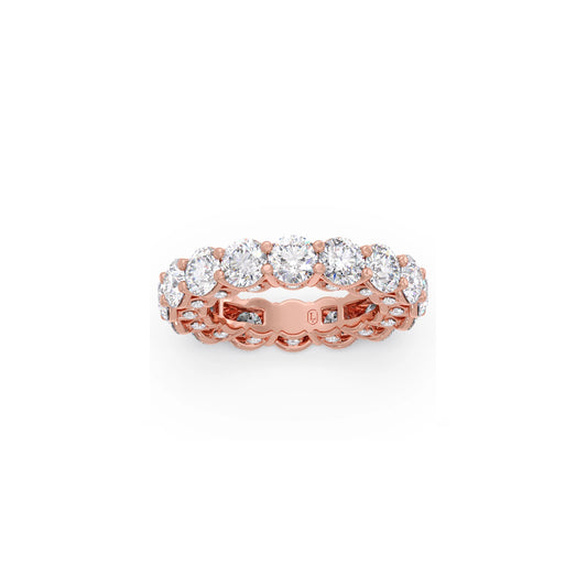Round Prong Wedding Eternity Band