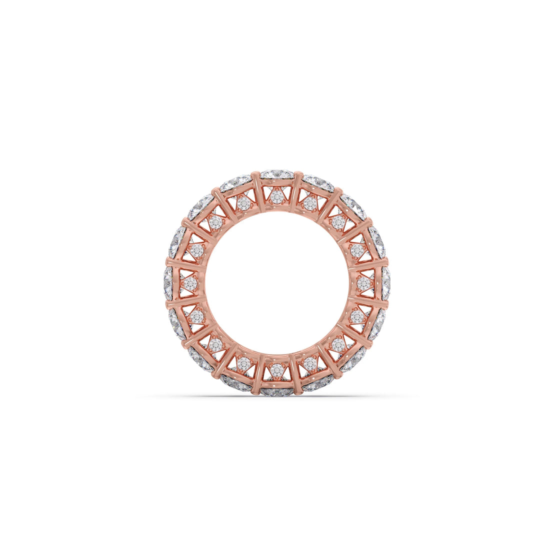 Round Prong Wedding Eternity Band