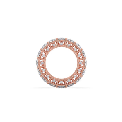 Round Prong Wedding Eternity Band