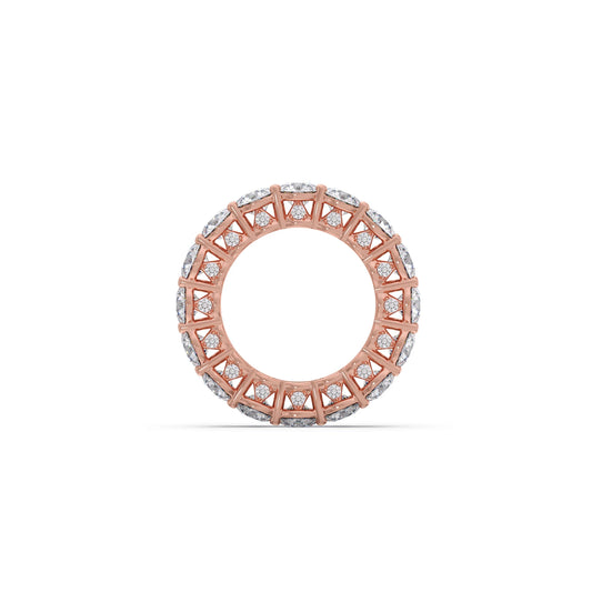 Round Prong Wedding Eternity Band