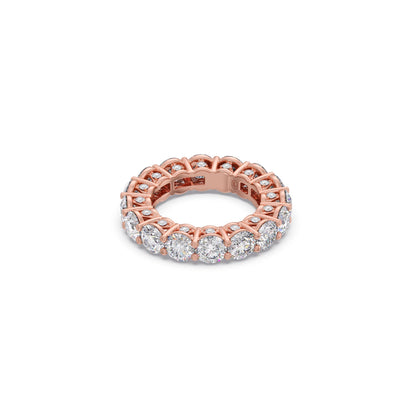Round Prong Wedding Eternity Band