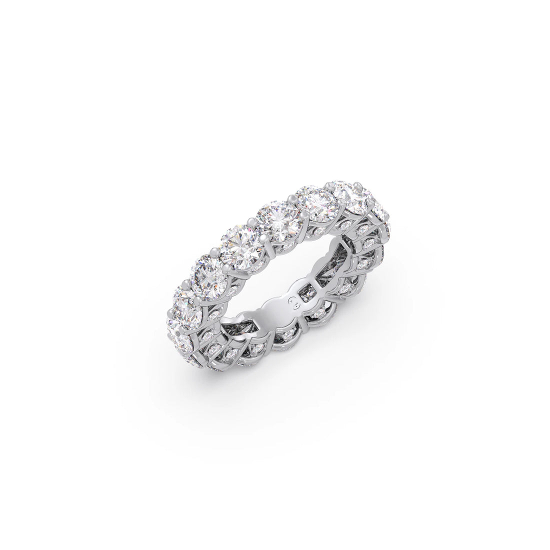 Round Prong Wedding Eternity Band