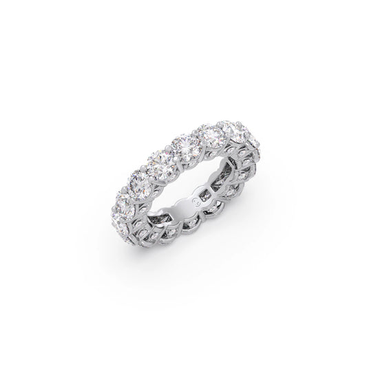 Round Prong Wedding Eternity Band