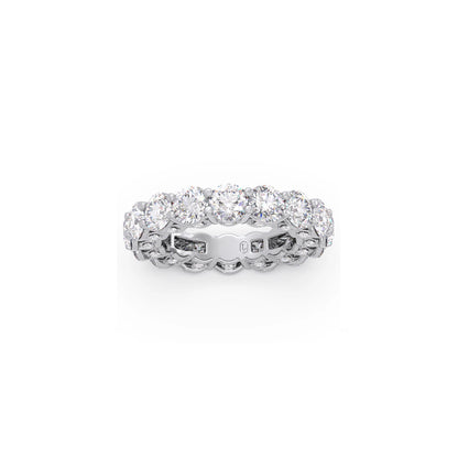 Round Prong Wedding Eternity Band