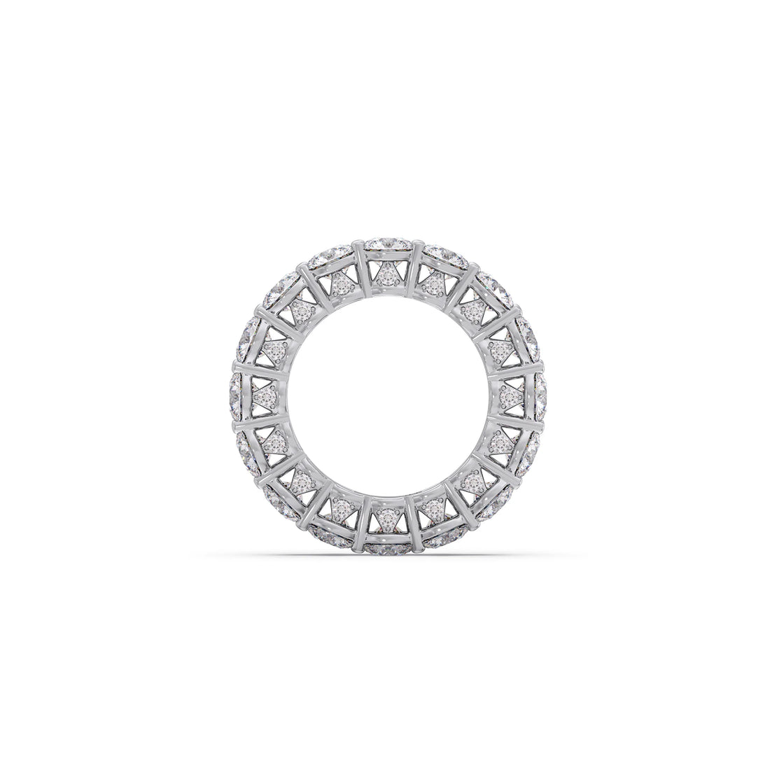 Round Prong Wedding Eternity Band