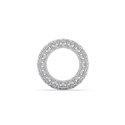 Round Prong Wedding Eternity Band
