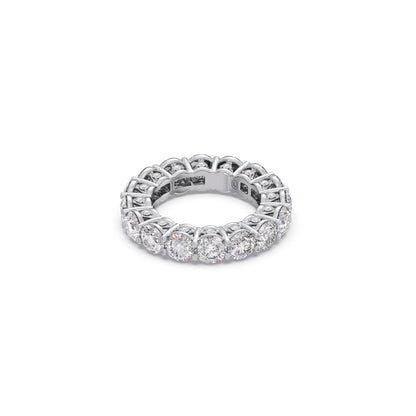 Round Prong Wedding Eternity Band