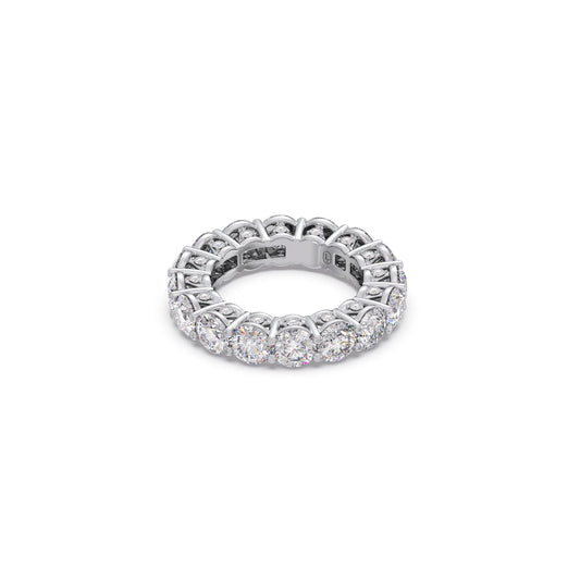 Round Prong Wedding Eternity Band