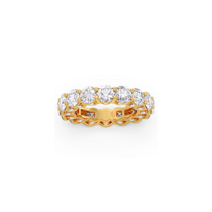Round Prong Wedding Eternity Band