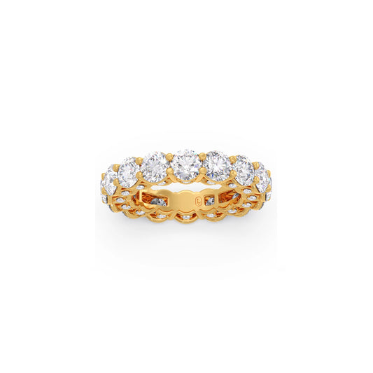 Round Prong Wedding Eternity Band