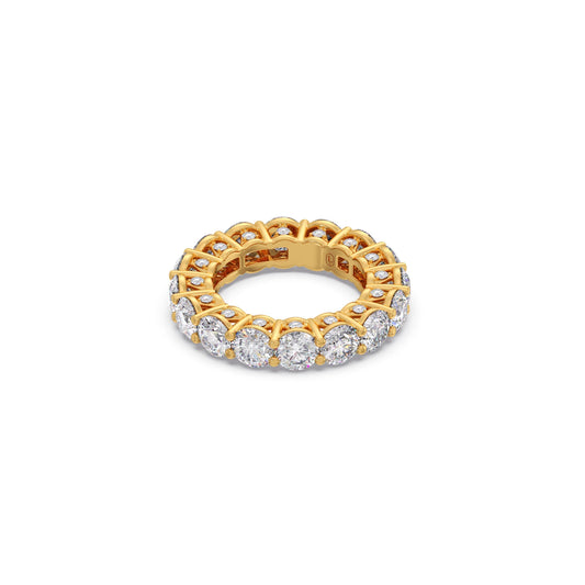 Round Prong Wedding Eternity Band