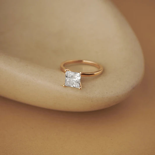 Princess Cut Solitaire Engagement Ring