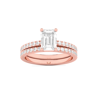 Stackable Emerald-Cut Engagement Ring