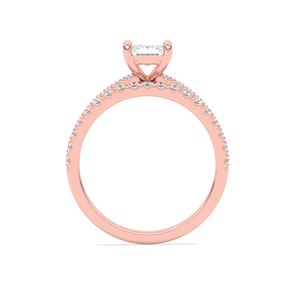 Stackable Emerald-Cut Engagement Ring