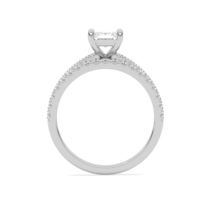 Stackable Emerald-Cut Engagement Ring