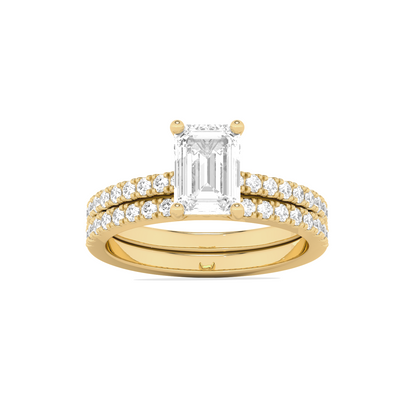 Stackable Emerald-Cut Engagement Ring