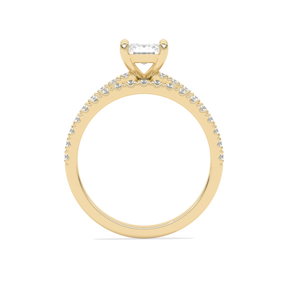 Stackable Emerald-Cut Engagement Ring