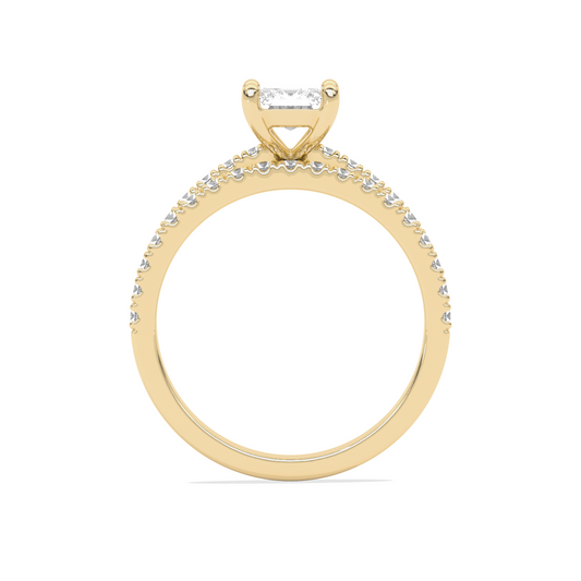 Stackable Emerald-Cut Engagement Ring