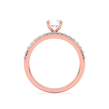 Stackable Round-Cut Solitaire Engagement Ring