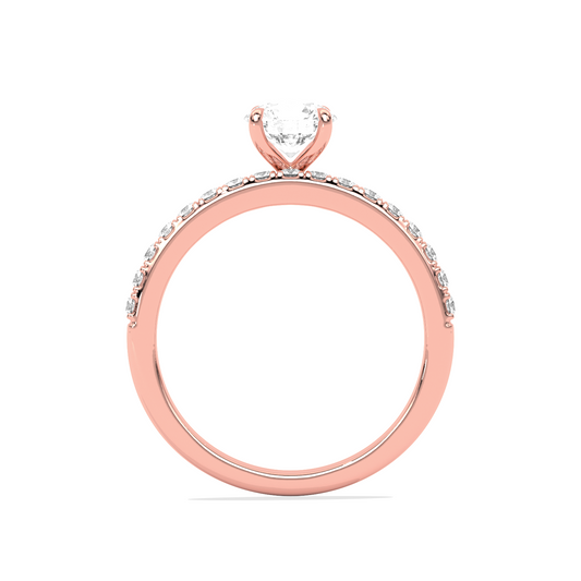 Stackable Round-Cut Solitaire Engagement Ring