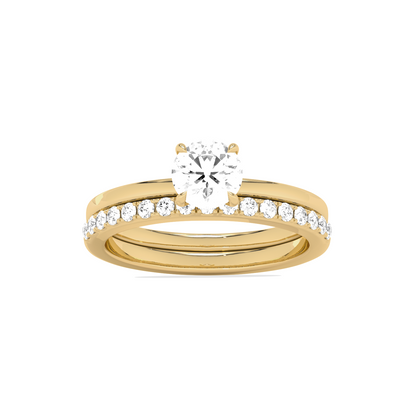 Stackable Round-Cut Solitaire Engagement Ring