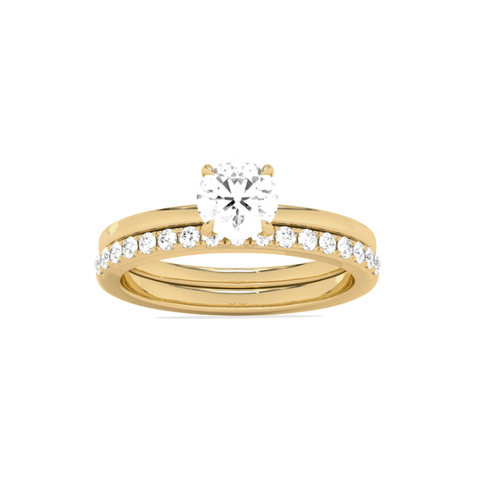 Stackable Round-Cut Solitaire Engagement Ring