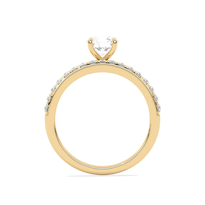 Stackable Round-Cut Solitaire Engagement Ring
