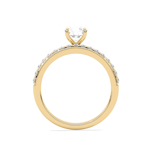 Stackable Round-Cut Solitaire Engagement Ring