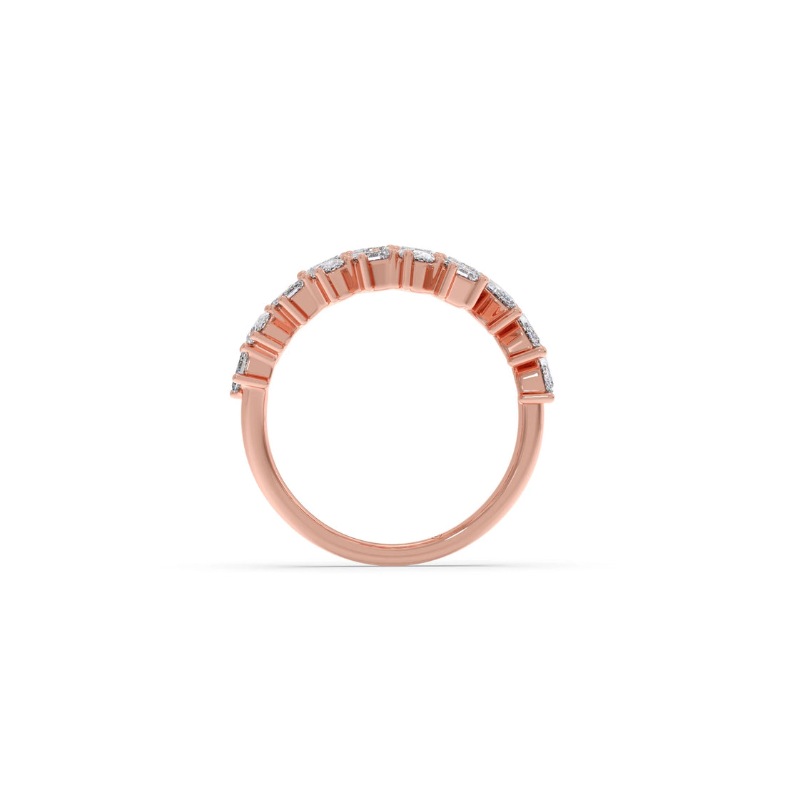 Marquise, Oval, and Emerald-Cut Diamond Bypass Ring