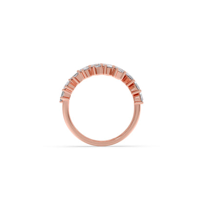 Marquise, Oval, and Emerald-Cut Diamond Bypass Ring