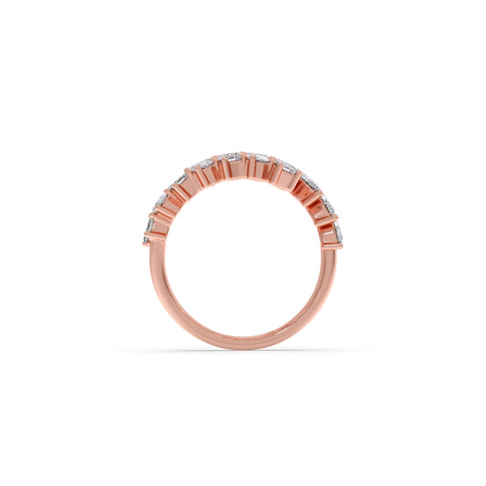 Marquise, Oval, and Emerald-Cut Diamond Bypass Ring