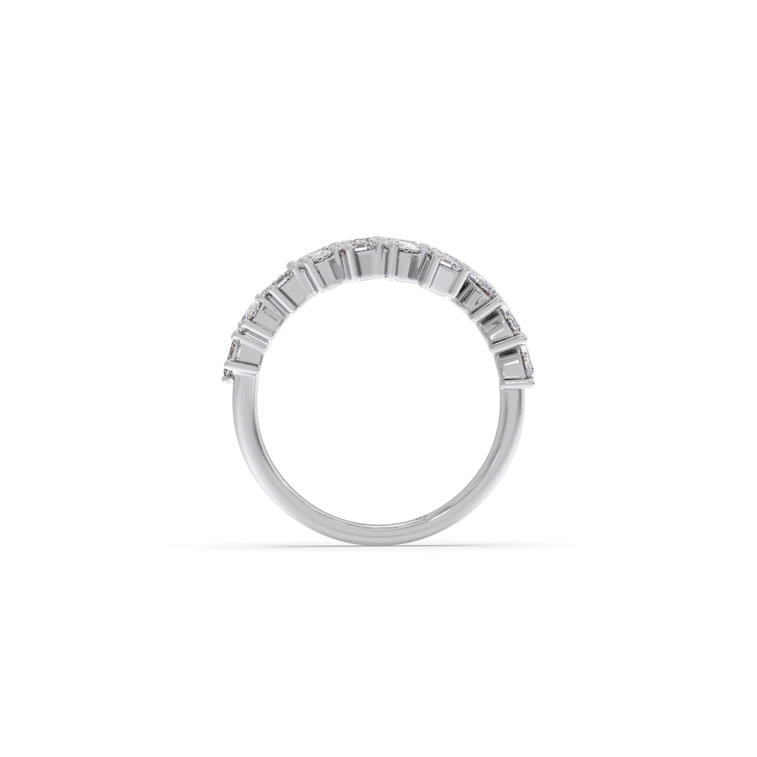 Marquise, Oval, and Emerald-Cut Diamond Bypass Ring