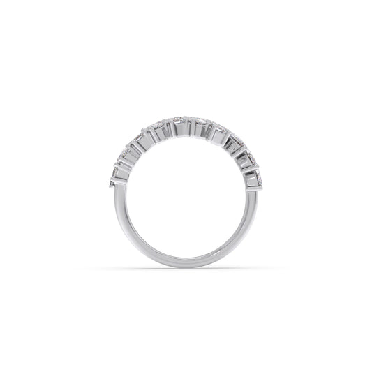 Marquise, Oval, and Emerald-Cut Diamond Bypass Ring