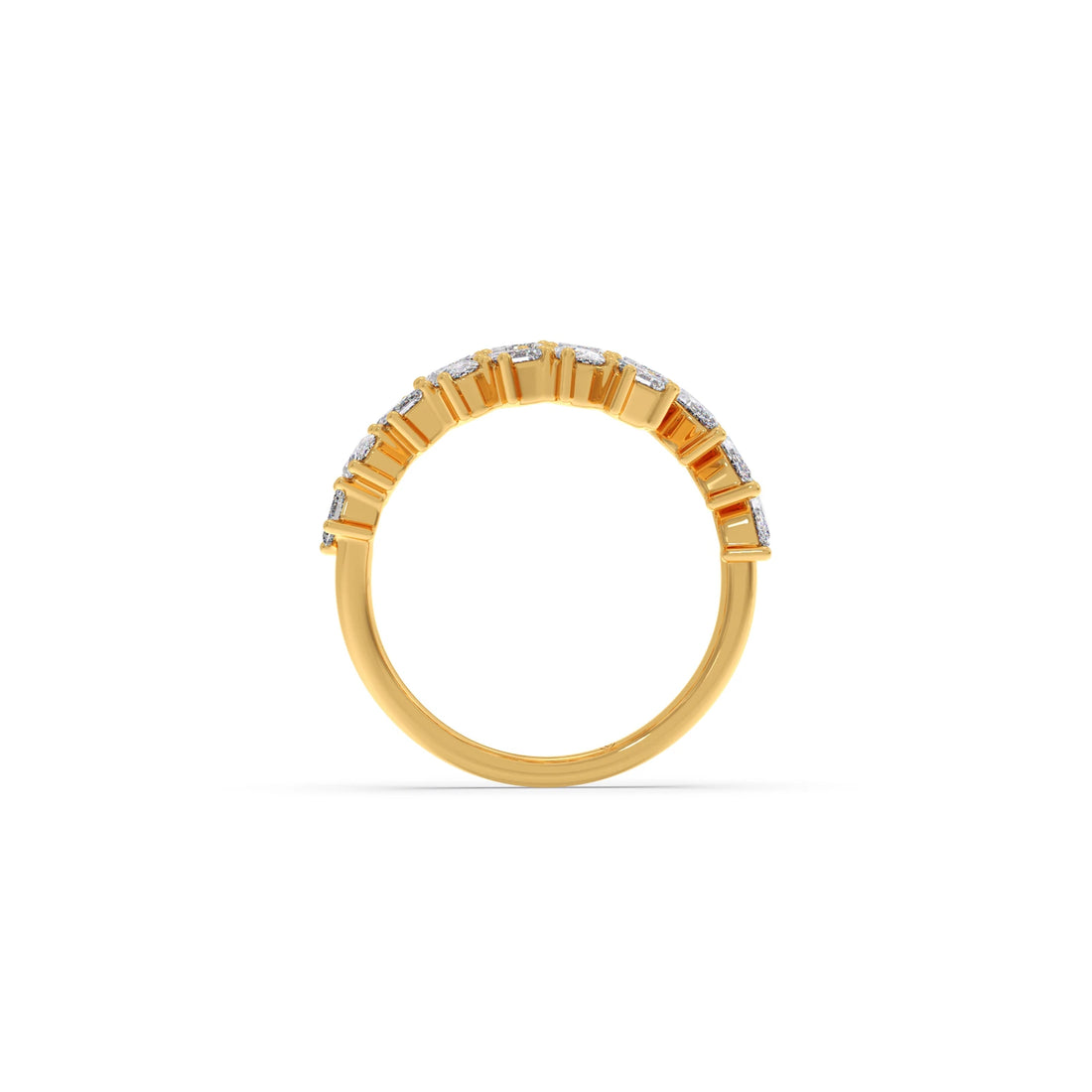 Marquise, Oval, and Emerald-Cut Diamond Bypass Ring