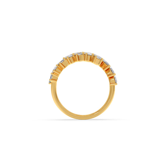 Marquise, Oval, and Emerald-Cut Diamond Bypass Ring