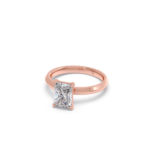 1.50 Ct Classic Radiant Solitaire Ring
